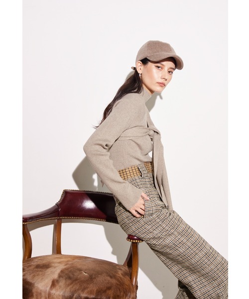 ALEXIA STAM（アリシアスタン）の「High Neck Rib Knit Top With