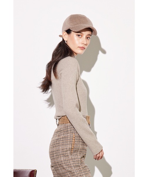 ALEXIA STAM（アリシアスタン）の「High Neck Rib Knit Top With