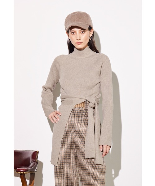 ALEXIA STAM（アリシアスタン）の「High Neck Rib Knit Top With