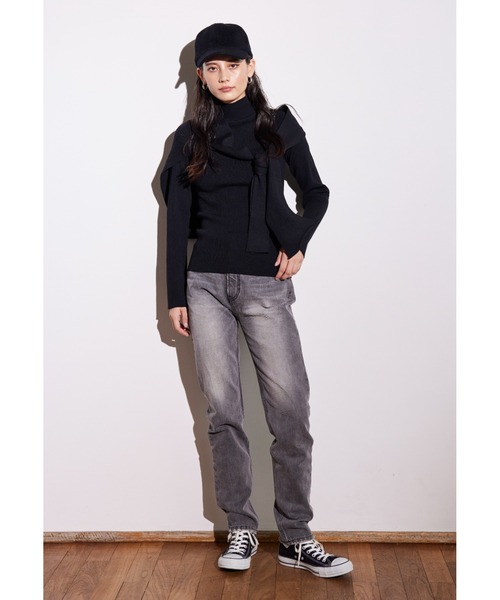 ALEXIA STAM（アリシアスタン）の「High Neck Rib Knit Top With