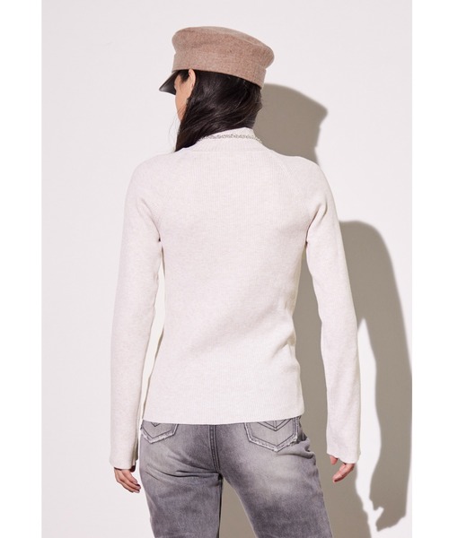 ALEXIA STAM（アリシアスタン）の「High Neck Rib Knit Top With
