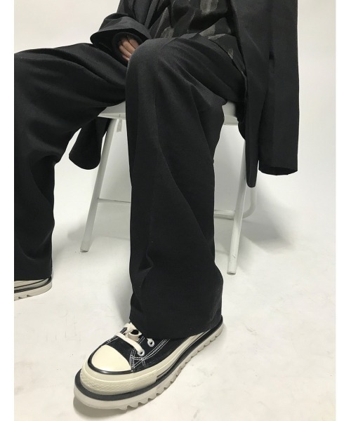 HOLY IN CODE（ホーリーインコード）の「HOLY IN CODE 繧ｪ繝ｼ繝舌・繝輔ぅ繝・ヨ繧ｹ繝ｩ繝・け繧ｹ（スラックス・メンズ・ブラック・MEDIUM/LARGE）」の10枚目の写真