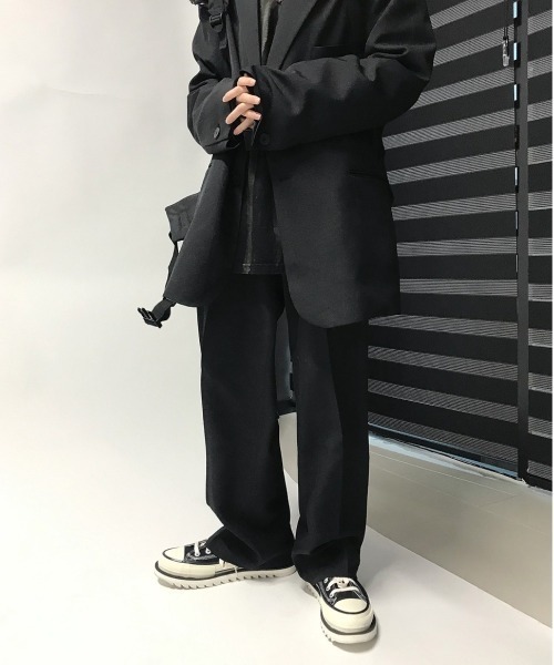 HOLY IN CODE（ホーリーインコード）の「HOLY IN CODE 繧ｪ繝ｼ繝舌・繝輔ぅ繝・ヨ繧ｹ繝ｩ繝・け繧ｹ（スラックス・メンズ・ブラック・MEDIUM/LARGE）」の11枚目の写真