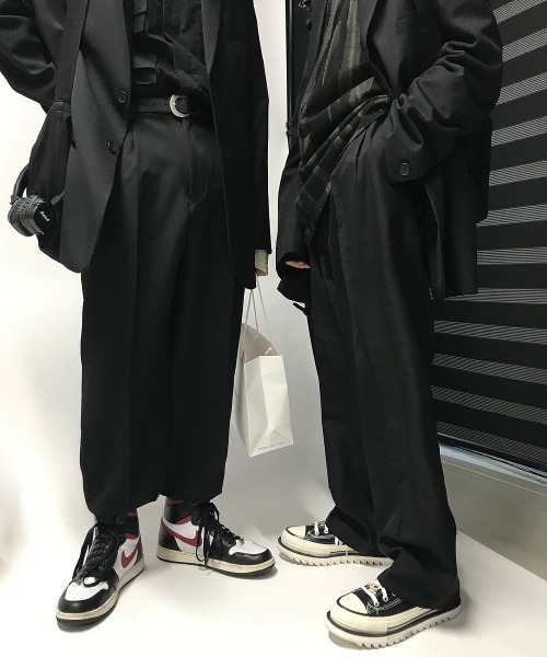 HOLY IN CODE（ホーリーインコード）の「HOLY IN CODE 繧ｪ繝ｼ繝舌・繝輔ぅ繝・ヨ繧ｹ繝ｩ繝・け繧ｹ（スラックス・メンズ・ブラック・MEDIUM/LARGE）」の4枚目の写真