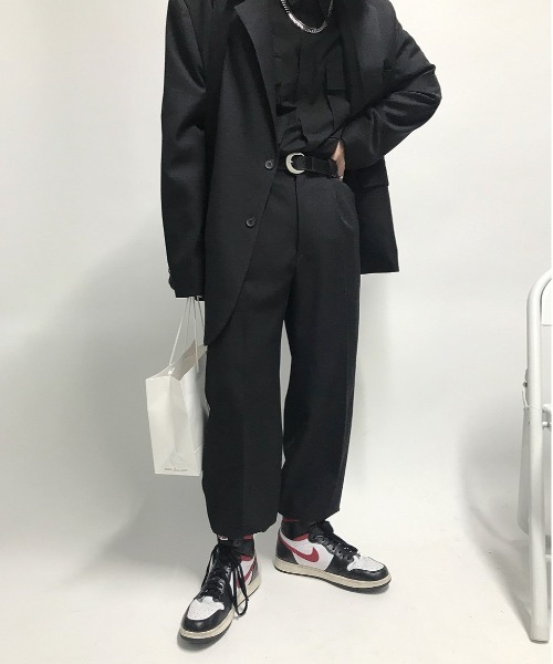 HOLY IN CODE（ホーリーインコード）の「HOLY IN CODE 繧ｪ繝ｼ繝舌・繝輔ぅ繝・ヨ繧ｹ繝ｩ繝・け繧ｹ（スラックス・メンズ・ブラック・MEDIUM/LARGE）」の6枚目の写真