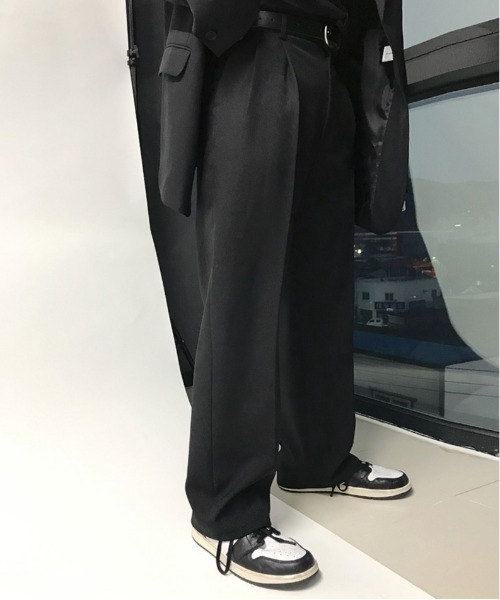 HOLY IN CODE（ホーリーインコード）の「HOLY IN CODE 繧ｪ繝ｼ繝舌・繝輔ぅ繝・ヨ繧ｹ繝ｩ繝・け繧ｹ（スラックス・メンズ・ブラック・MEDIUM/LARGE）」の7枚目の写真