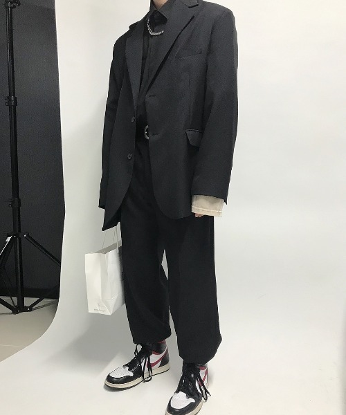 HOLY IN CODE（ホーリーインコード）の「HOLY IN CODE 繧ｪ繝ｼ繝舌・繝輔ぅ繝・ヨ繧ｹ繝ｩ繝・け繧ｹ（スラックス・メンズ・ブラック・MEDIUM/LARGE）」の8枚目の写真