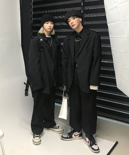 HOLY IN CODE（ホーリーインコード）の「HOLY IN CODE 繧ｪ繝ｼ繝舌・繝輔ぅ繝・ヨ繧ｹ繝ｩ繝・け繧ｹ（スラックス・メンズ・ブラック・MEDIUM/LARGE）」の3枚目の写真