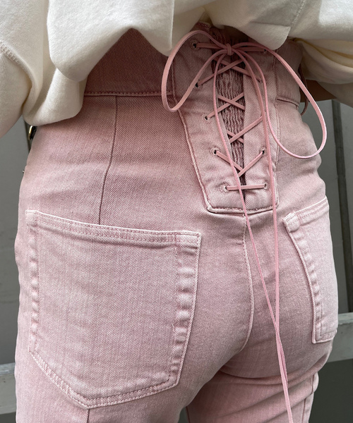 Chico（チコ）の「ダメージ加工デニムパンツ（デニムパンツ・レディース・ブルー・SMALL）」の13枚目の写真