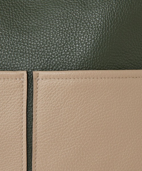 BEARDSLEY（ビアズリー）の「《GIANNI NATARO CAROL J》レザーバッグ（ショルダーバッグ・レディース・ベージュ/カーキ・FREE）」の10枚目の写真