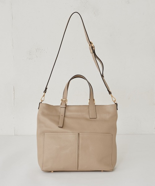 BEARDSLEY（ビアズリー）の「《GIANNI NATARO CAROL J》レザーバッグ（ショルダーバッグ・レディース・ベージュ/カーキ・FREE）」の22枚目の写真