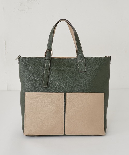 BEARDSLEY（ビアズリー）の「《GIANNI NATARO CAROL J》レザーバッグ（ショルダーバッグ・レディース・ベージュ/カーキ・FREE）」の21枚目の写真