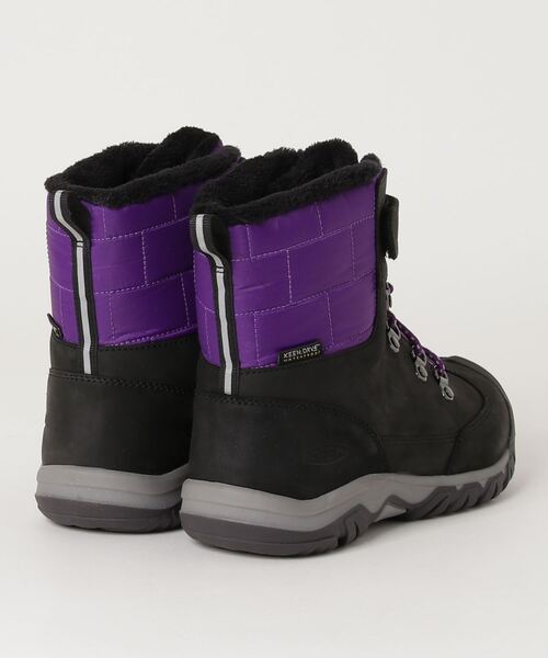 KEEN(キーン)の「GRETA BOOT WP / グレタ ブーツ ウォータープルーフ / キッズ ブーツ(ブーツ・キッズ・ブラック×パープル・21cm/22.5cm/23.5cm/20cm/22cm)」の3枚目の写真