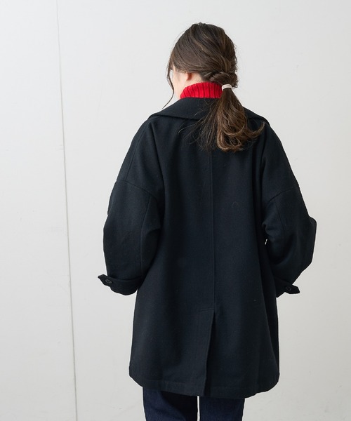PUAL CE CIN(ピュアルセシン)の「【Du noir】JAPAN MADE ピーコート(ピーコート・レディース・ブラック/チャコール・FREE)」の11枚目の写真