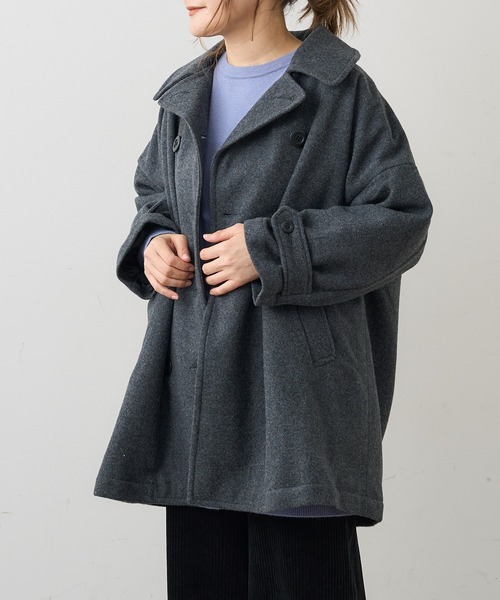 PUAL CE CIN(ピュアルセシン)の「【Du noir】JAPAN MADE ピーコート(ピーコート・レディース・ブラック/チャコール・FREE)」の12枚目の写真