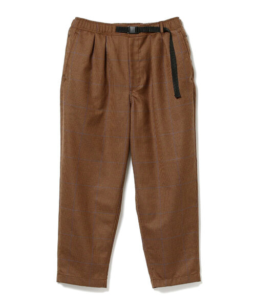 BEAMS(ビームス)の「BEAMS / ウェビング バギー テーパード チェック パンツ(その他パンツ・メンズ・ネイビー/ブラウン・SMALL/MEDIUM/LARGE/X-LARGE)」の13枚目の写真