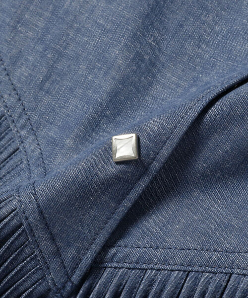 Ray BEAMS（レイビームス）の「NOMA t.d. × Ray BEAMS / 別注 フリンジ ベスト（ベスト・レディース・ベージュ/ブルー・ONE SIZE）」の15枚目の写真