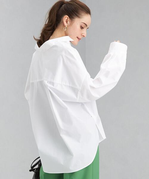 green label relaxing(グリーンレーベルリラクシング)の「タック スリーブ シャツ ストライプ(シャツ/ブラウス・レディース・ホワイト/ピンク/ライム・FREE)」の11枚目の写真