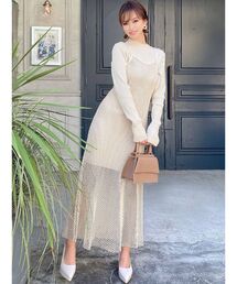 RESEXXY | 2wayメッシュレイヤードキャミワンピース(ワンピース)