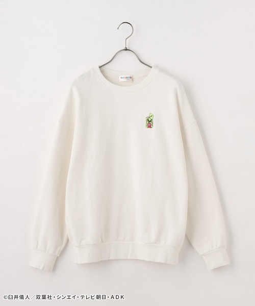 Honeys(ハニーズ)の「クレヨンしんちゃん/トレーナー(スウェット・レディース・グリーン系その他/杢グレー/ブルー系その他/ブラック/アイボリー・M/LL/L/SS/S)」の9枚目の写真