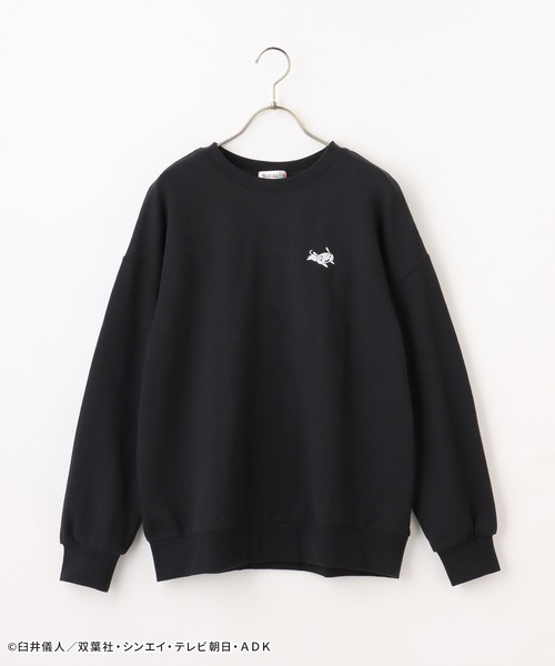 Honeys(ハニーズ)の「クレヨンしんちゃん/トレーナー(スウェット・レディース・グリーン系その他/杢グレー/ブルー系その他/ブラック/アイボリー・M/LL/L/SS/S)」の13枚目の写真