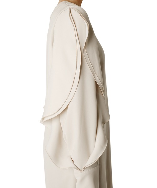Ruffle Sleeve Shift Dress ルシェルブルー Ruffle Sleeve Shift Dress ルシェルブルー