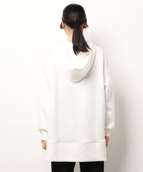 Samansa Mos2 blue（サマンサモスモスブルー）の「ダンボールニットパーカー（パーカー・レディース・グレー/オフホワイト/ミント・ﾌﾘ-）」の5枚目の写真