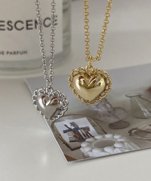 SONA（ソナ）の「SONYUNARA ハートモチーフシルバーネックレス（ネックレス・レディース・シルバー・FREE）」の3枚目の写真