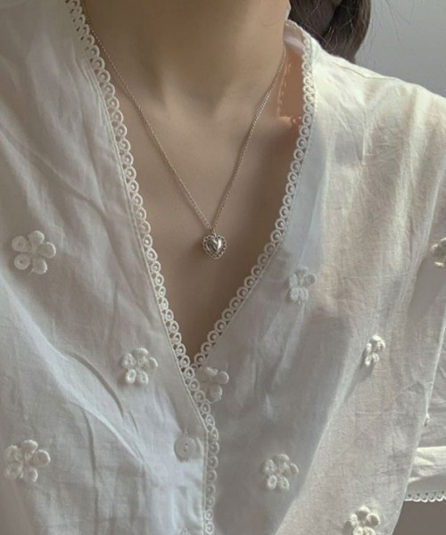 SONA（ソナ）の「SONYUNARA ハートモチーフシルバーネックレス（ネックレス・レディース・シルバー・FREE）」の5枚目の写真