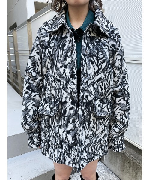 ENVYM(アンビー)の「ジャガードハーフCT(その他アウター・レディース・ホワイト/ブラック・FREE)」の16枚目の写真