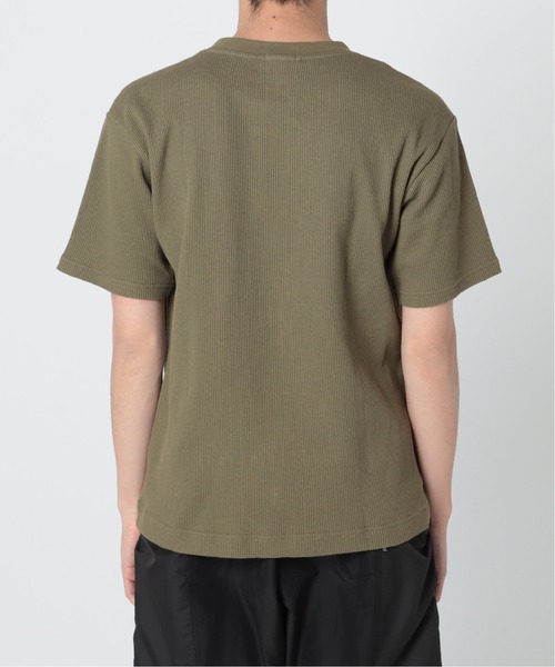 LACOSTE（ラコステ）の「【LACOSTE / ラコステ】 別注コットンリネン ワッフルTシャツ（Tシャツ/カットソー・メンズ・ホワイト/ブラック/ベージュ/カーキ・4/6/3/5）」の13枚目の写真