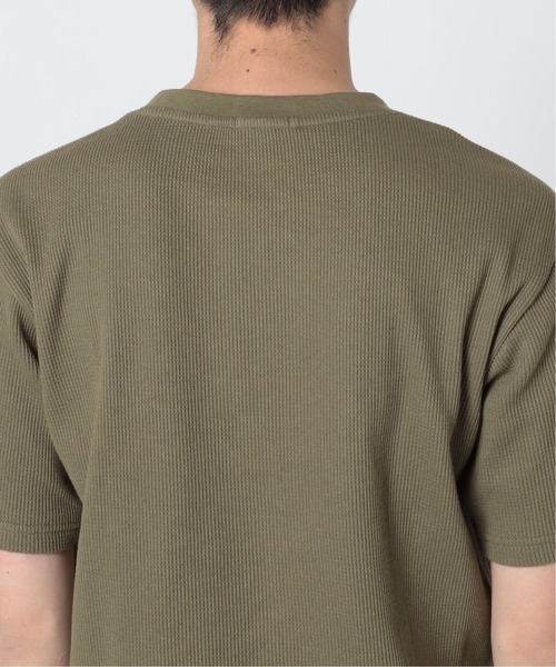 LACOSTE（ラコステ）の「【LACOSTE / ラコステ】 別注コットンリネン ワッフルTシャツ（Tシャツ/カットソー・メンズ・ホワイト/ブラック/ベージュ/カーキ・4/6/3/5）」の14枚目の写真