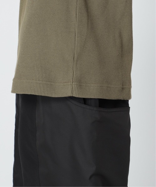 LACOSTE（ラコステ）の「【LACOSTE / ラコステ】 別注コットンリネン ワッフルTシャツ（Tシャツ/カットソー・メンズ・ホワイト/ブラック/ベージュ/カーキ・4/6/3/5）」の18枚目の写真