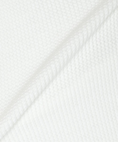 LACOSTE（ラコステ）の「【LACOSTE / ラコステ】 別注コットンリネン ワッフルTシャツ（Tシャツ/カットソー・メンズ・ホワイト/ブラック/ベージュ/カーキ・4/6/3/5）」の21枚目の写真