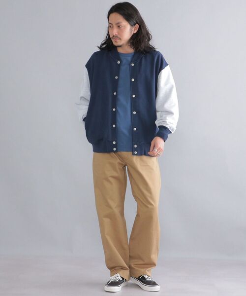 Russell Athletic（ラッセルアスレティック）の「【WEB限定/SHIPS別注】RUSSELL ATHLETIC: トンプキン スウェット スタジャン（ブルゾン・メンズ・ネイビー/グレー/グリーン・SMALL/MEDIUM/LARGE/X-LARGE）」の8枚目の写真