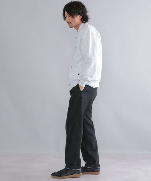 Russell Athletic（ラッセルアスレティック）の「【WEB限定/SHIPS別注】RUSSELL ATHLETIC: トンプキン スウェット スタジャン（ブルゾン・メンズ・ネイビー/グレー/グリーン・SMALL/MEDIUM/LARGE/X-LARGE）」の9枚目の写真