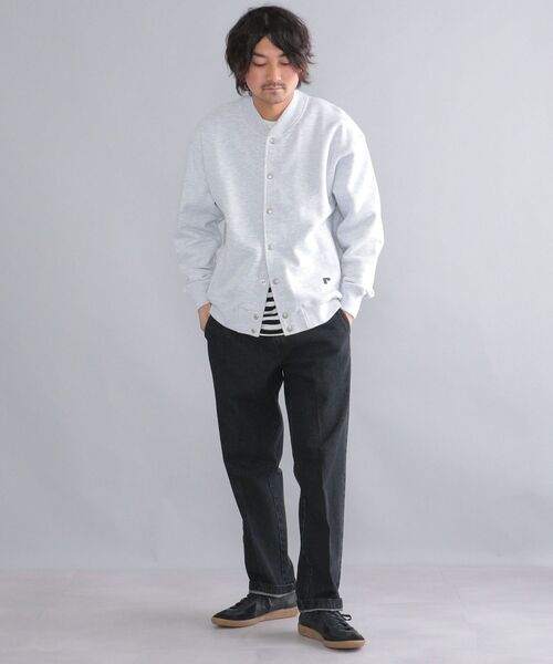 Russell Athletic（ラッセルアスレティック）の「【WEB限定/SHIPS別注】RUSSELL ATHLETIC: トンプキン スウェット スタジャン（ブルゾン・メンズ・ネイビー/グレー/グリーン・SMALL/MEDIUM/LARGE/X-LARGE）」の11枚目の写真