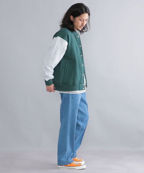 Russell Athletic（ラッセルアスレティック）の「【WEB限定/SHIPS別注】RUSSELL ATHLETIC: トンプキン スウェット スタジャン（ブルゾン・メンズ・ネイビー/グレー/グリーン・SMALL/MEDIUM/LARGE/X-LARGE）」の15枚目の写真