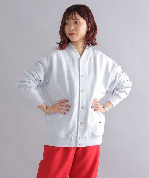 Russell Athletic（ラッセルアスレティック）の「【WEB限定/SHIPS別注】RUSSELL ATHLETIC: トンプキン スウェット スタジャン（ブルゾン・メンズ・ネイビー/グレー/グリーン・SMALL/MEDIUM/LARGE/X-LARGE）」の16枚目の写真