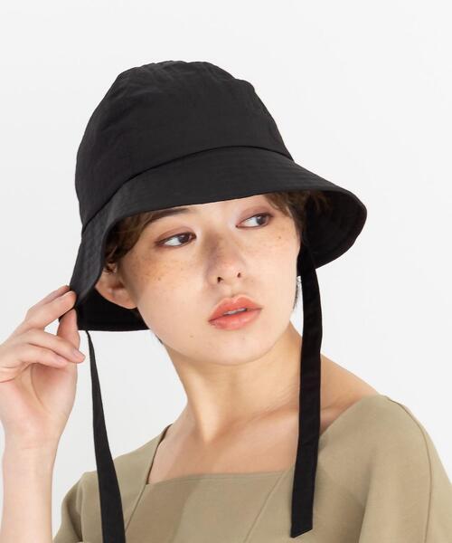 CITEN（シテン）の「＜CITEN（シテン）＞ワッシャーワイドブリム ハット（ハット・レディース・ブラック/オフホワイト・FREE）」の4枚目の写真