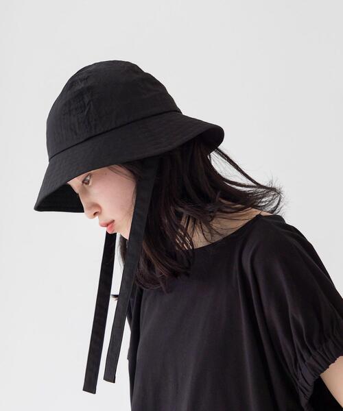 CITEN（シテン）の「＜CITEN（シテン）＞ワッシャーワイドブリム ハット（ハット・レディース・ブラック/オフホワイト・FREE）」の9枚目の写真