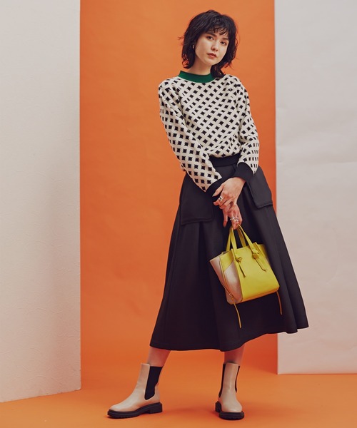 N.（N. Natural Beauty Basic）（エヌエヌナチュラルビューティーベーシック）の「【S Size Line】◆アウトポケットスカート（スカート・レディース・ブラック・SMALL/MEDIUM）」の2枚目の写真