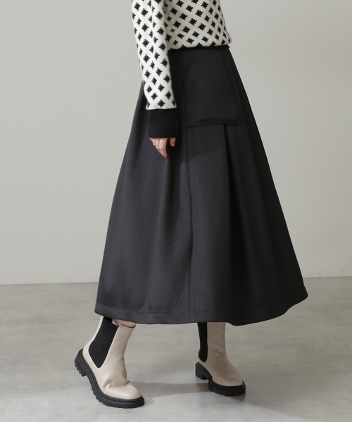 N.（N. Natural Beauty Basic）（エヌエヌナチュラルビューティーベーシック）の「【S Size Line】◆アウトポケットスカート（スカート・レディース・ブラック・SMALL/MEDIUM）」の8枚目の写真