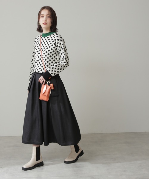 N.（N. Natural Beauty Basic）（エヌエヌナチュラルビューティーベーシック）の「【S Size Line】◆アウトポケットスカート（スカート・レディース・ブラック・SMALL/MEDIUM）」の6枚目の写真