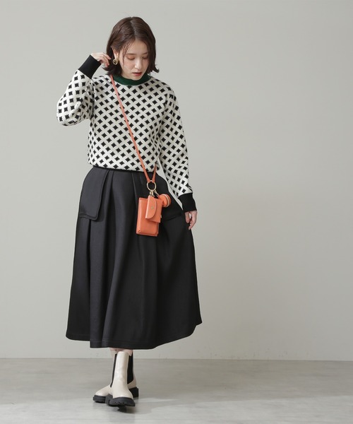 N.（N. Natural Beauty Basic）（エヌエヌナチュラルビューティーベーシック）の「【S Size Line】◆アウトポケットスカート（スカート・レディース・ブラック・SMALL/MEDIUM）」の7枚目の写真