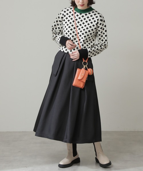 N.（N. Natural Beauty Basic）（エヌエヌナチュラルビューティーベーシック）の「【S Size Line】◆アウトポケットスカート（スカート・レディース・ブラック・SMALL/MEDIUM）」の5枚目の写真