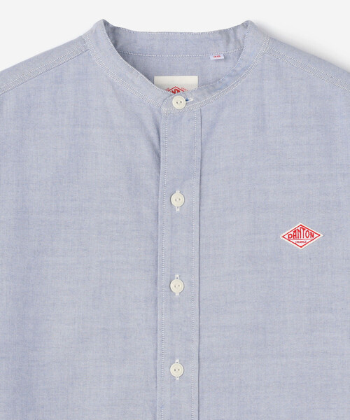DANTON（ダントン）の「DANTON | オックスフォード バンドカラーシャツ WOMEN（シャツ/ブラウス・レディース・ブルー/ホワイト・34/36/38）」の18枚目の写真
