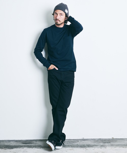 Magine（マージン）の「SUPIMA CTN TIGHT C/NECK L/S:スーピマコットン タイトクルーネック ロングスリーブ（Tシャツ/カットソー・メンズ・ホワイト/ブラック/ネイビー/グレー/オリーブ・44/46/48）」の20枚目の写真