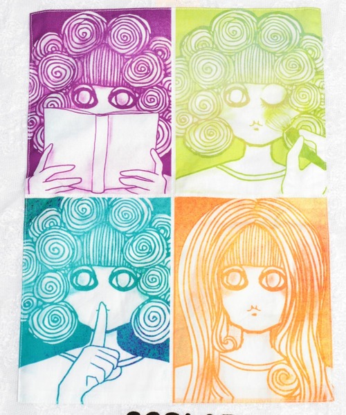 ScoLar（スカラー）の「アップリケスカラーちゃんジャガードロングスリーブTシャツ（Tシャツ/カットソー・レディース・グリーン/ブラック/オフホワイト・M）」の7枚目の写真