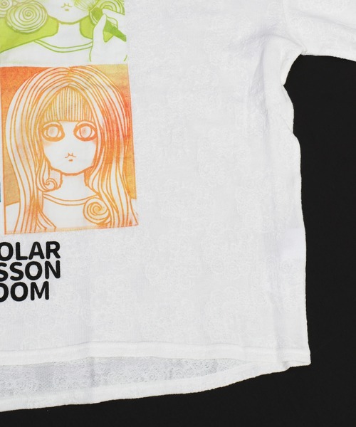 ScoLar（スカラー）の「アップリケスカラーちゃんジャガードロングスリーブTシャツ（Tシャツ/カットソー・レディース・グリーン/ブラック/オフホワイト・M）」の17枚目の写真